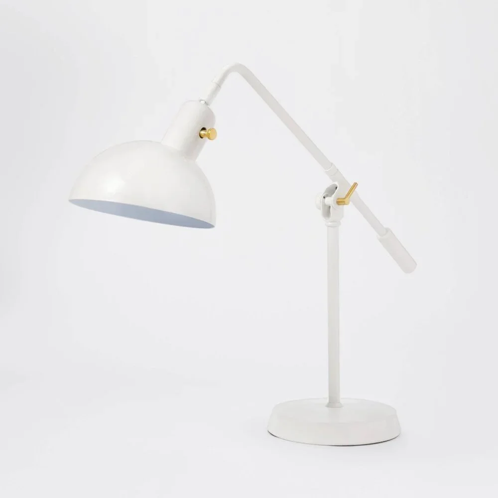 Cantilever Task Table Lamp‎ White Dimmable - Threshold Studio McGee 2023